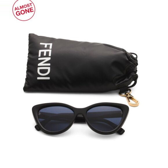 FENDI Black/Blue 55mm Sunglasses